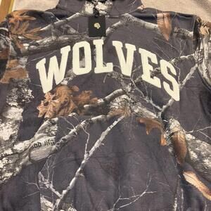 Darc Sport Men's Wolves Pierce Hoodie Light Mauve, Woodland Camo, Size Large NWT